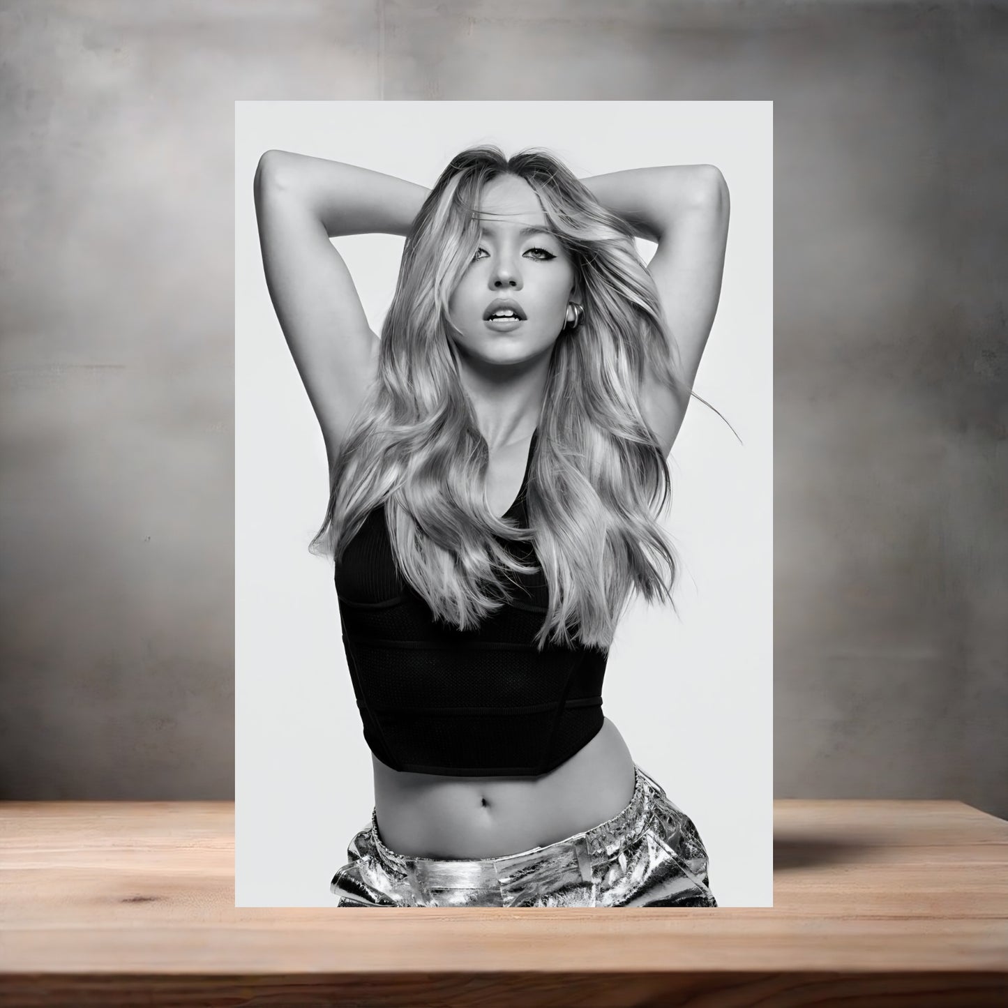 Sexy Sydney Sweeney metal poster. Multiple sizes available. Hot A6