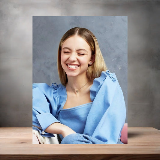 Sexy Sydney Sweeney metal poster. Multiple sizes available. Hot B6
