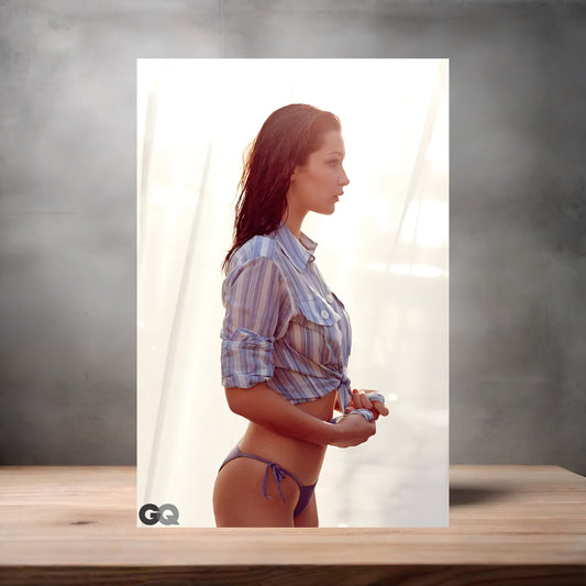 Bella Hadid poster with multiple size and finish options. A1