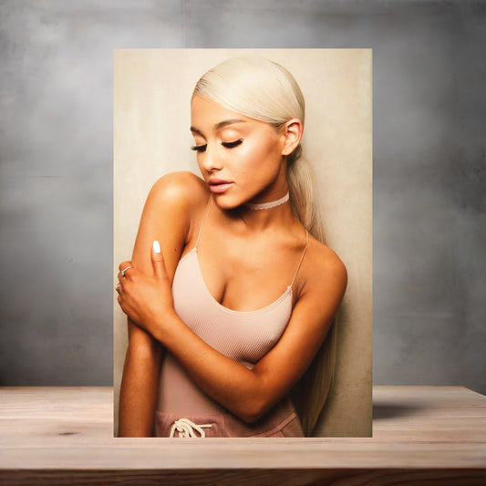 Ariana Grande custom poster, metal print or keychain. A6