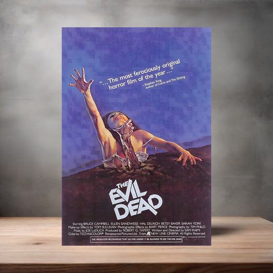 The Evil Dead horror movie poster with multiple size and finish options. B9