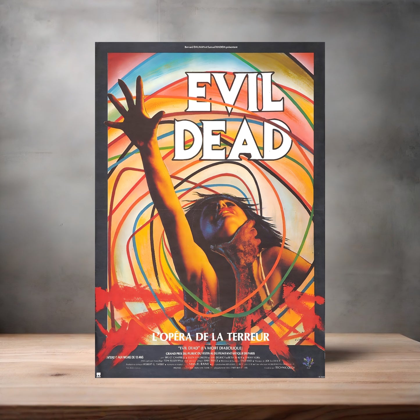 The Evil Dead horror movie poster with multiple size and finish options. a4
