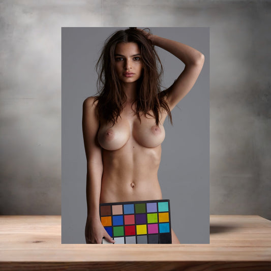 Emily Ratajkowski NSFW poster with multiple size and finish options