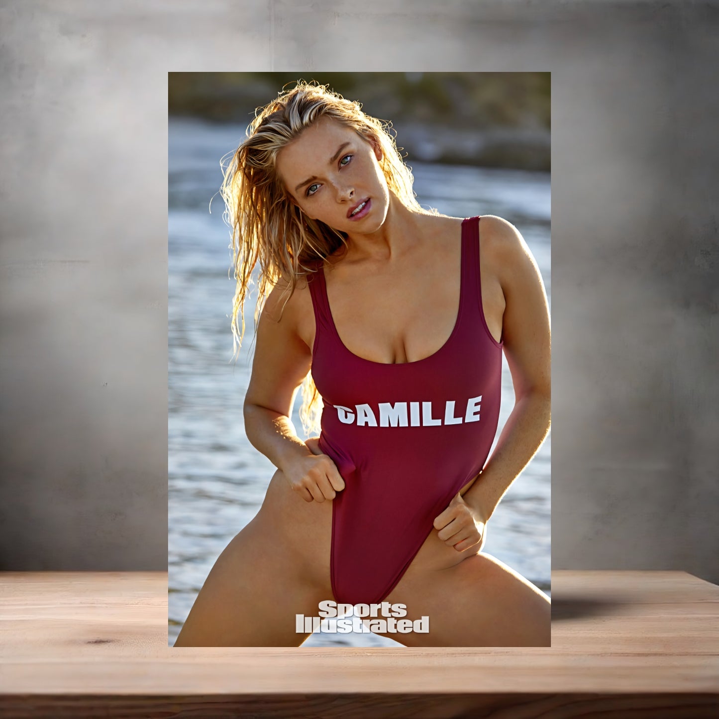 Camille Kostek Sports Illustrated swimsuit poster with multiple size and finish options. C5