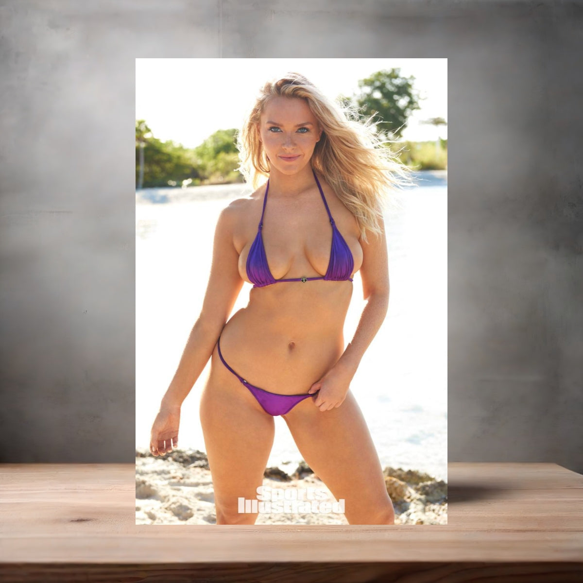 Camille Kostek Sports Illustrated swimsuit poster with multiple size and finish options. A4