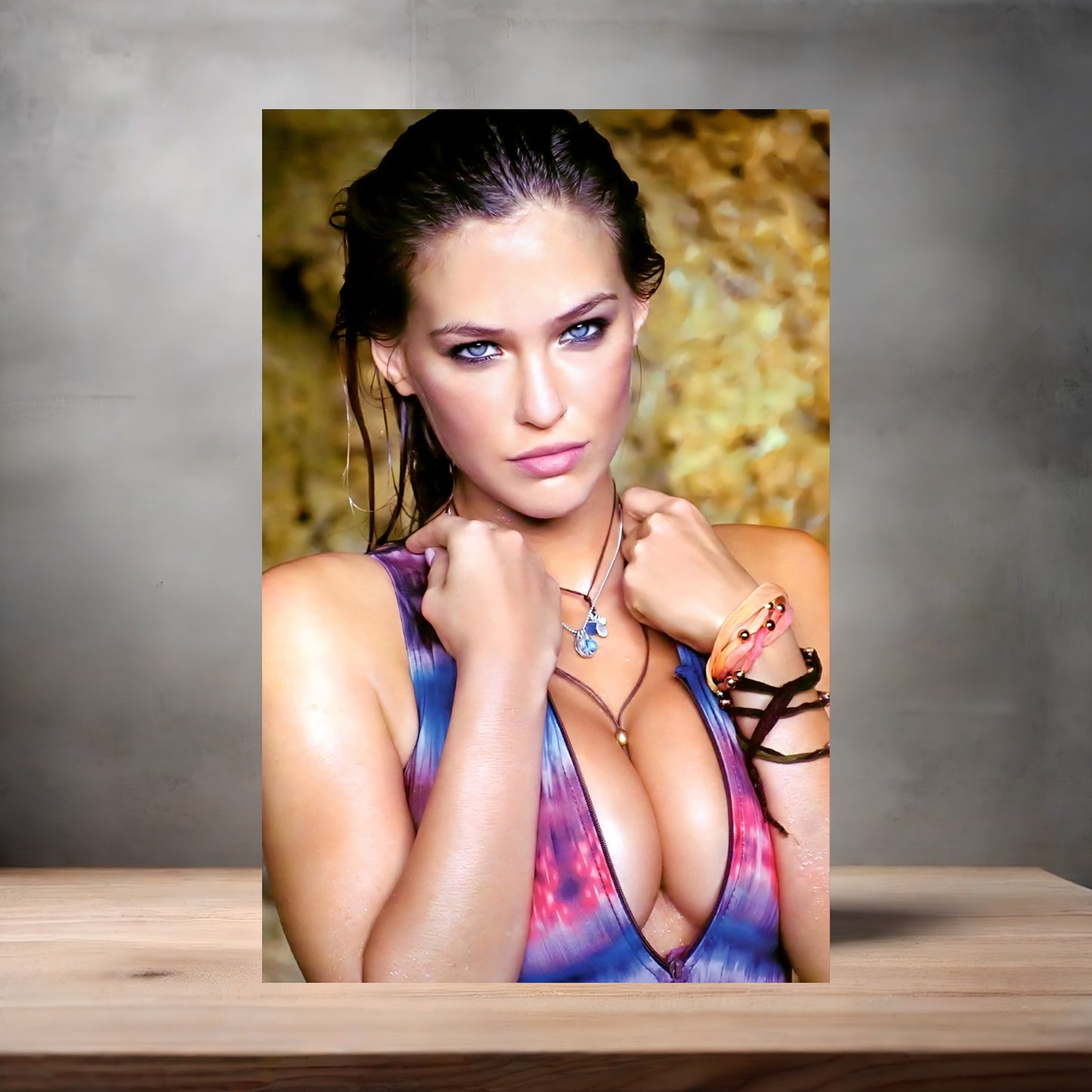 Bar Rafaeli sexy bikini poster with multiple size and finish options. C4