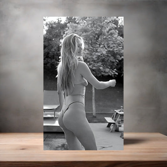 Bar Rafaeli sexy bikini poster with multiple size and finish options. C2