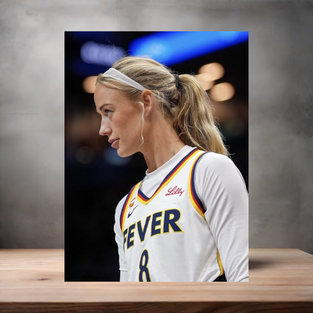 Sophie Cunningham Indiana Fever poster with multiple size and finish options.