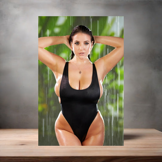 Angela White NSFW poster with multiple size and finish options. Adult film star A4