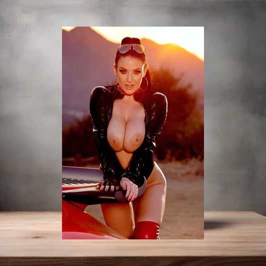 Angela White NSFW poster with multiple size and finish options. Adult film star E2