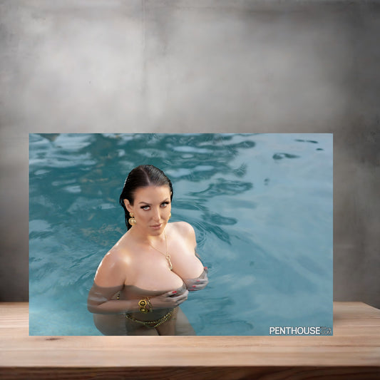 Angela White NSFW poster with multiple size and finish options. Adult film star D7