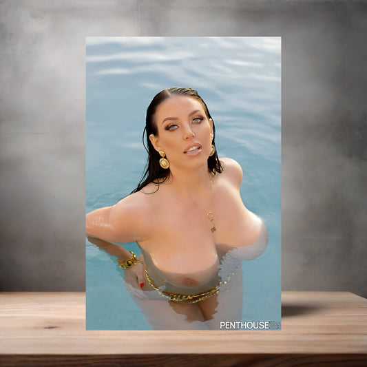 Angela White NSFW poster with multiple size and finish options. Adult film star D6
