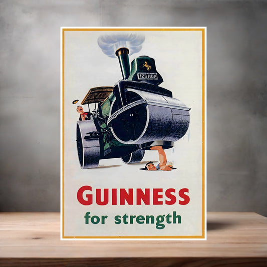 Vintage Guinness Beer Ad poster with multiple size and finish options. Ver. 13