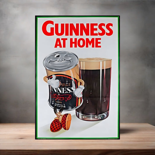 Vintage Guinness Beer Ad poster with multiple size and finish options. Ver. 12