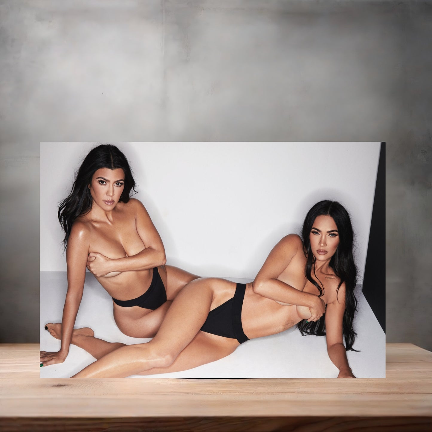 Kourtney Kardashian and Megan Fox NSFW poster with multiple size and finish options. Sexy A7
