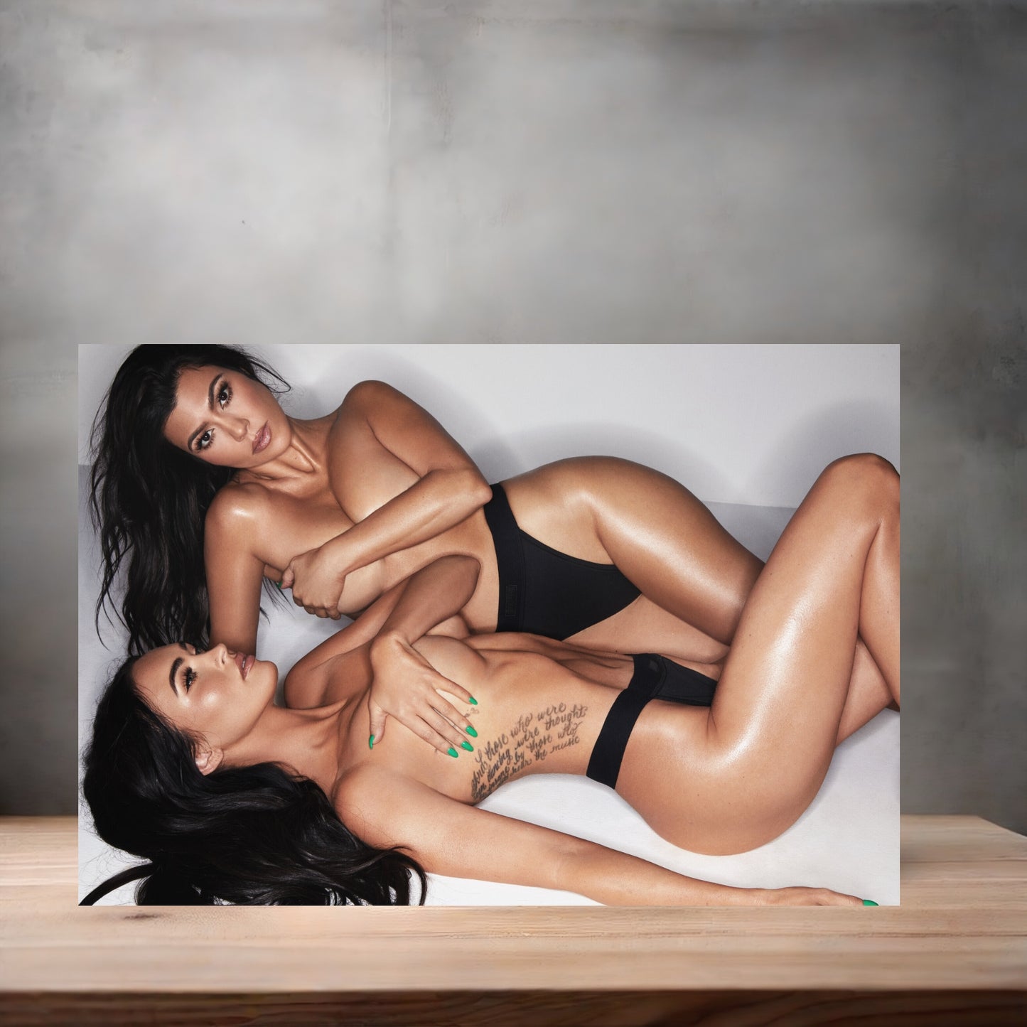 Kourtney Kardashian and Megan Fox NSFW poster with multiple size and finish options. Sexy A8