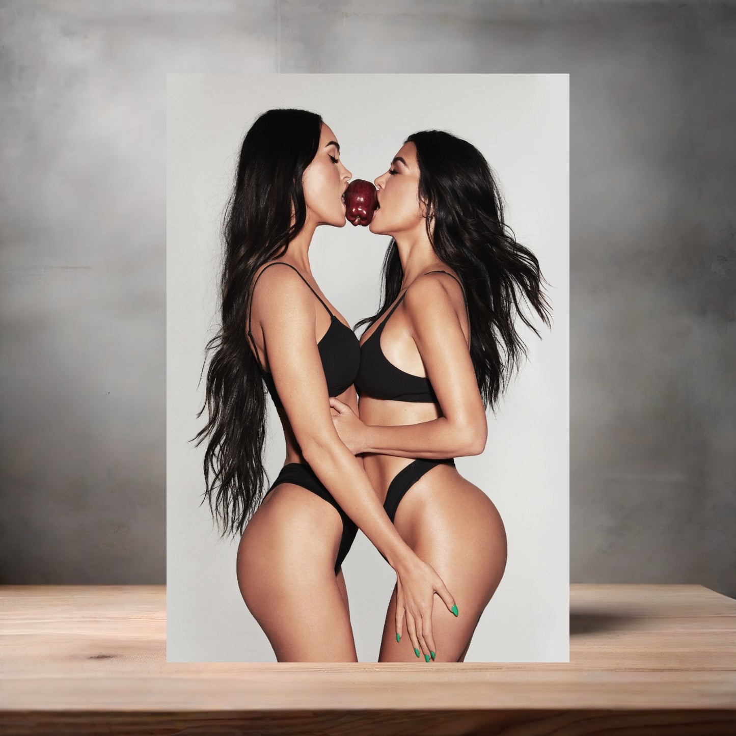 Kourtney Kardashian and Megan Fox NSFW poster with multiple size and finish options. Sexy A5