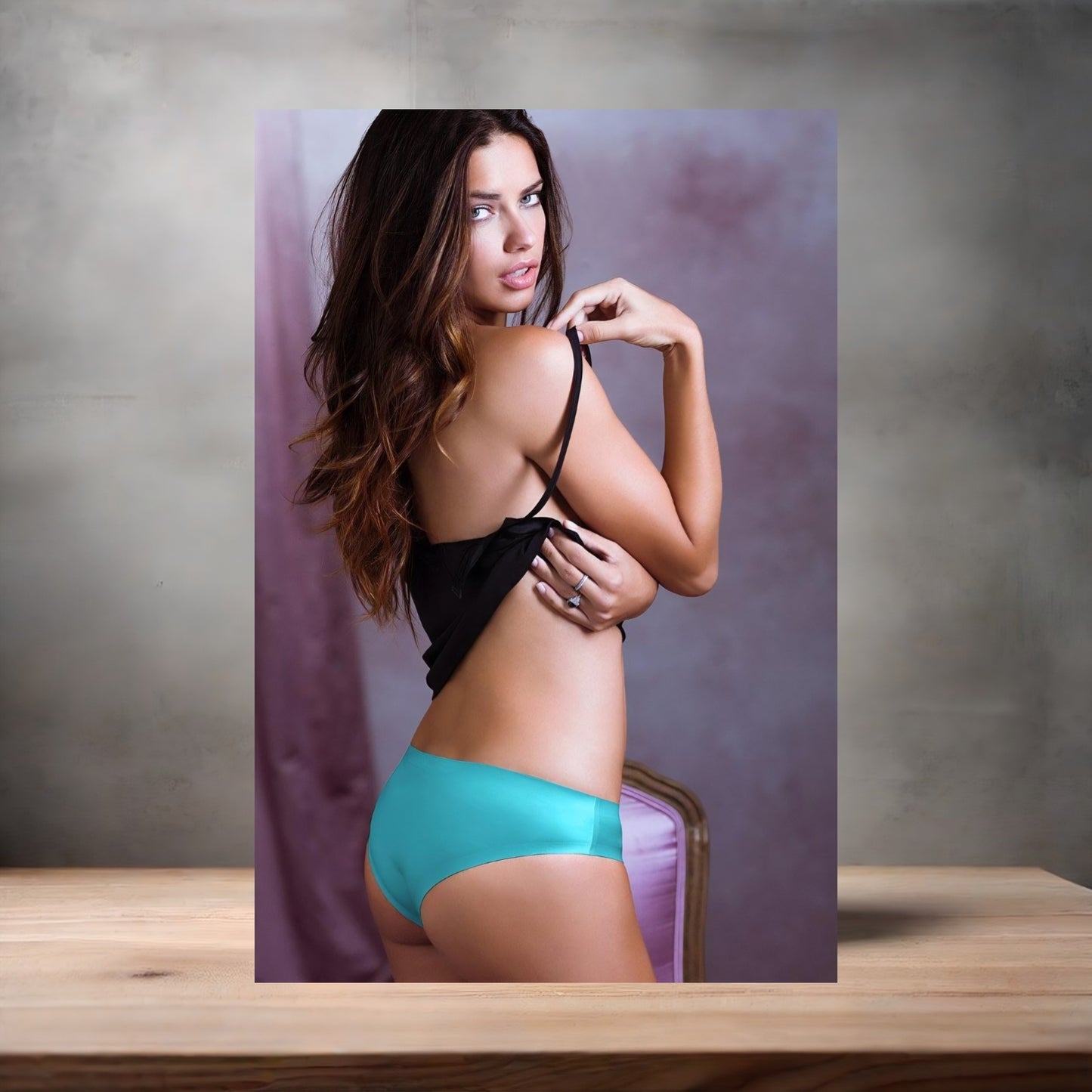 Adriana Lima NSFW poster with multiple size and finish options. Sexy supermodel, c9