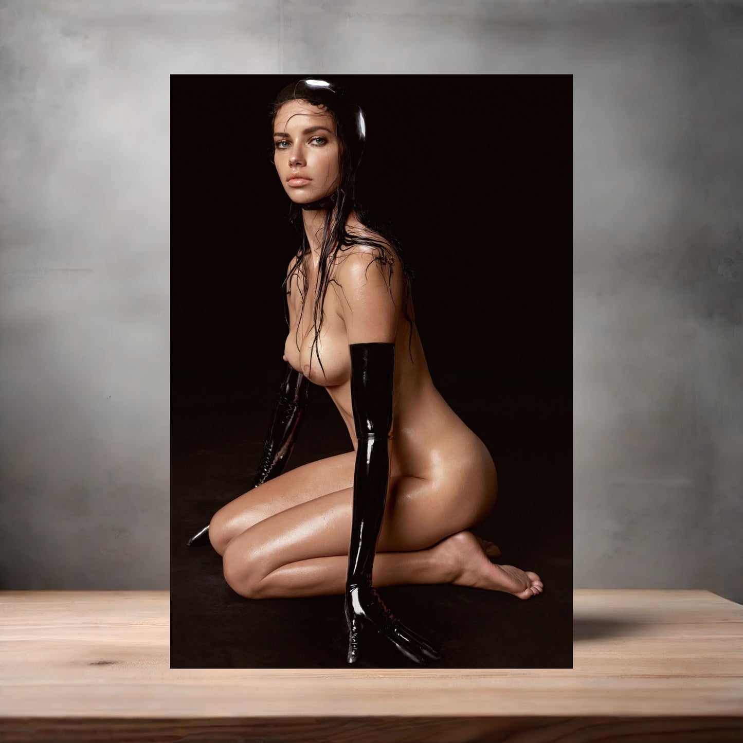 Adriana Lima NSFW poster with multiple size and finish options. Sexy supermodel, a1