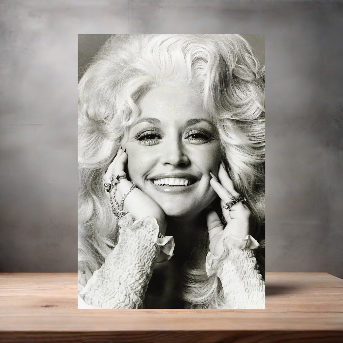 Dolly Parton poster with multiple size and finish options. B2
