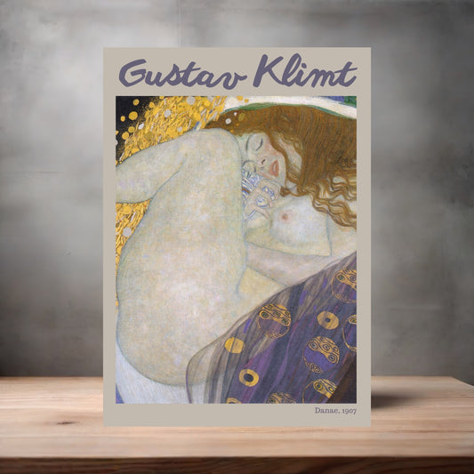 Gustav Klimt poster with multiple size and finish options. Danae