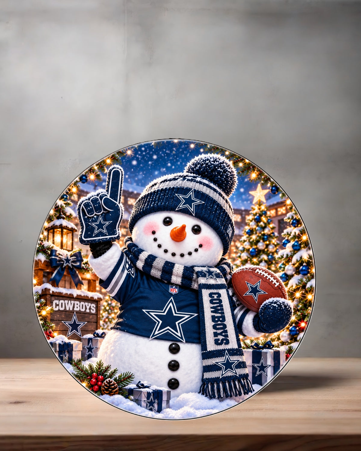 NFL Snowman ceramic Christmas ornament. 16 options to choose from. All NFC teams