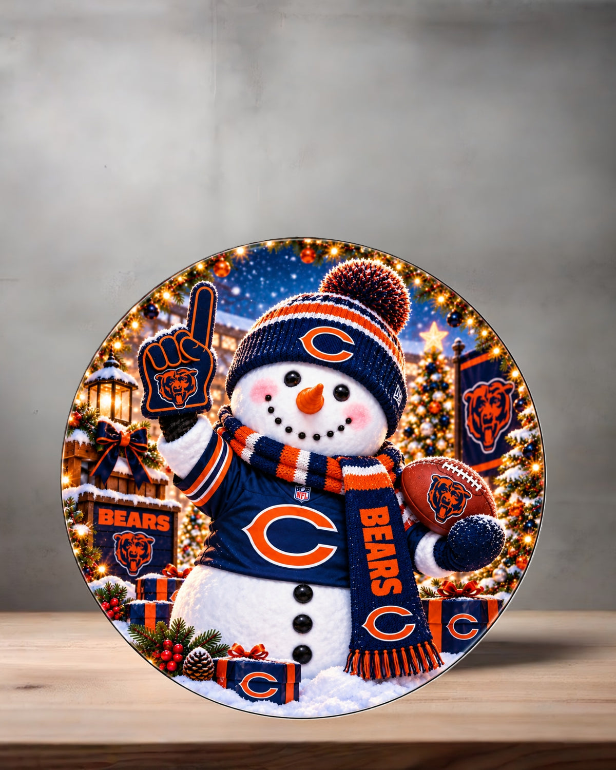 NFL Snowman ceramic Christmas ornament. 16 options to choose from. All NFC teams