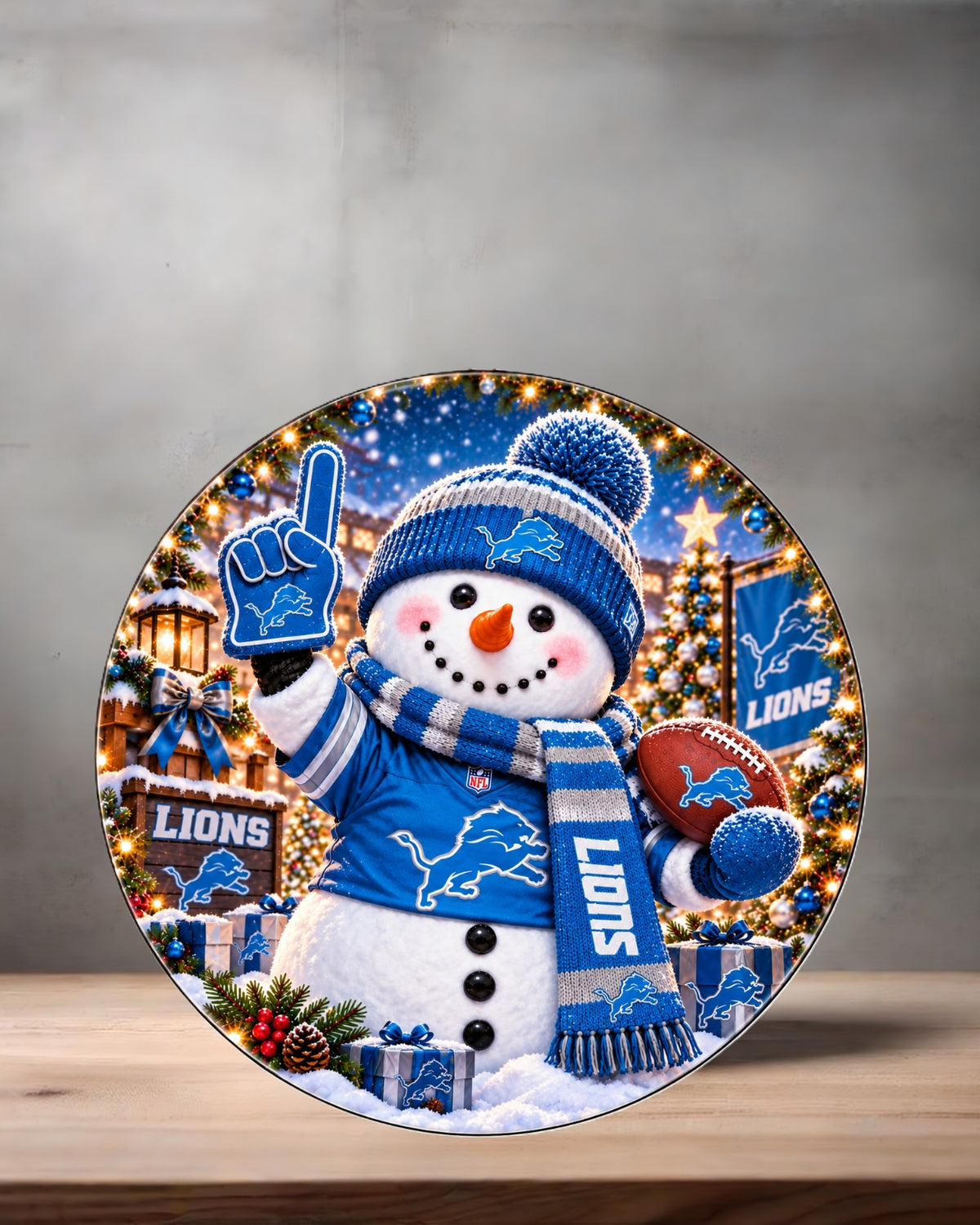 NFL Snowman ceramic Christmas ornament. 16 options to choose from. All NFC teams