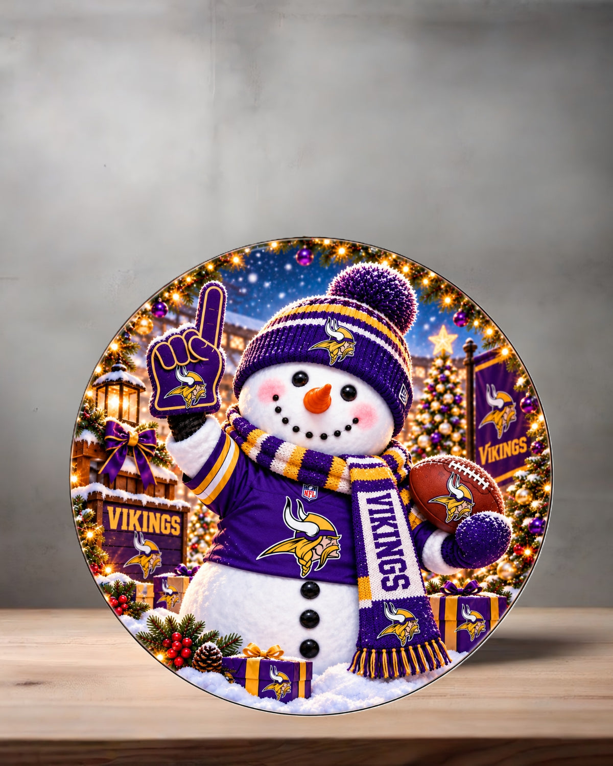NFL Snowman ceramic Christmas ornament. 16 options to choose from. All NFC teams