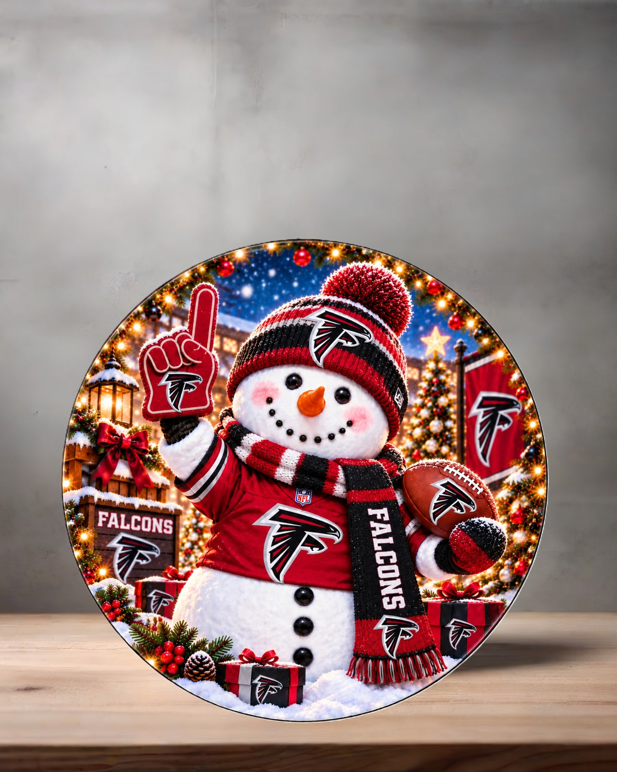 NFL Snowman ceramic Christmas ornament. 16 options to choose from. All NFC teams