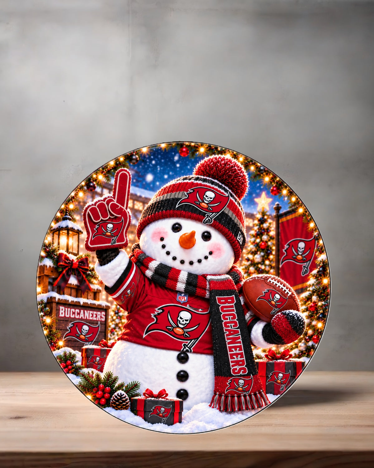 NFL Snowman ceramic Christmas ornament. 16 options to choose from. All NFC teams