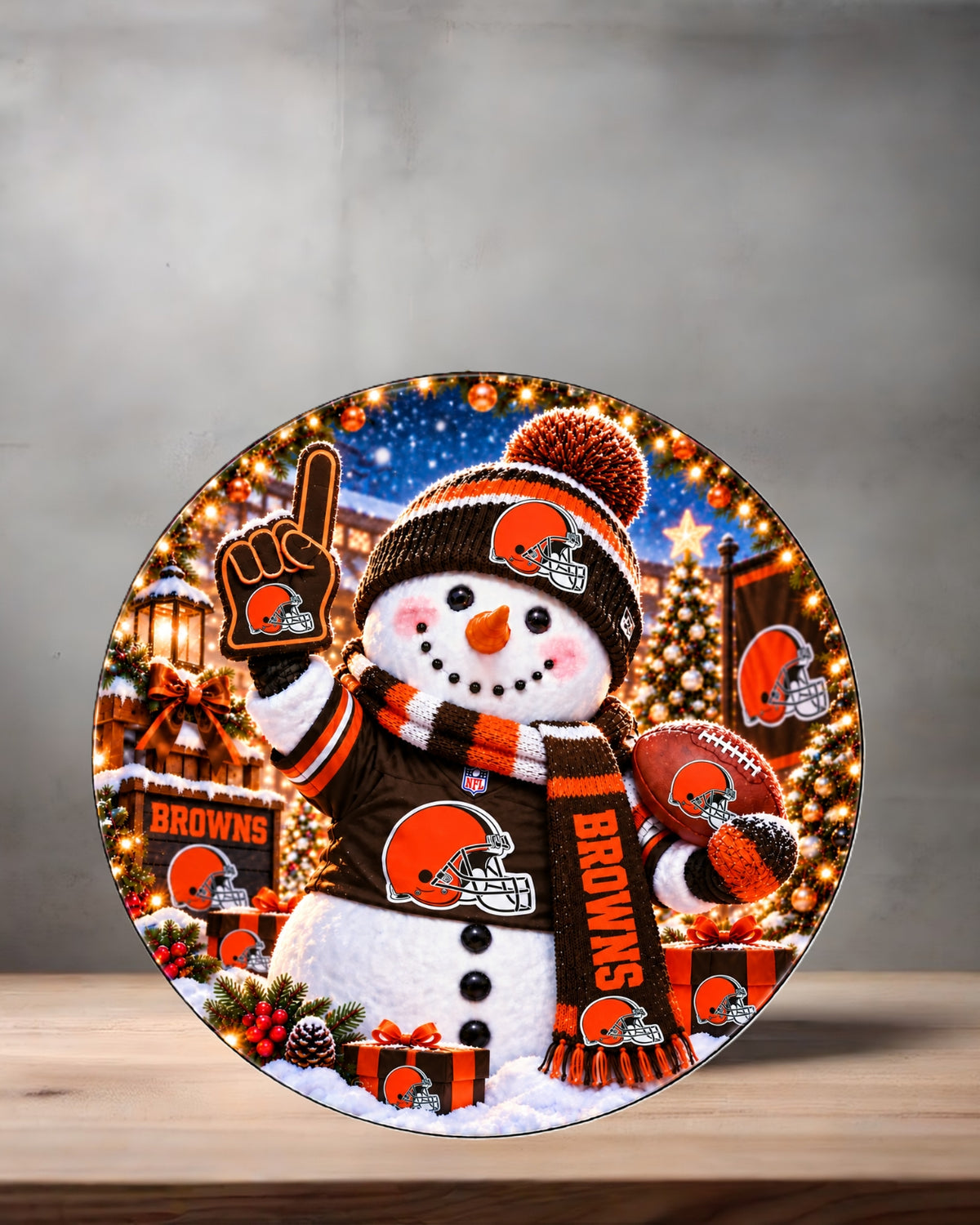 NFL Snowman ceramic Christmas ornament. 16 options to choose from. All AFC teams