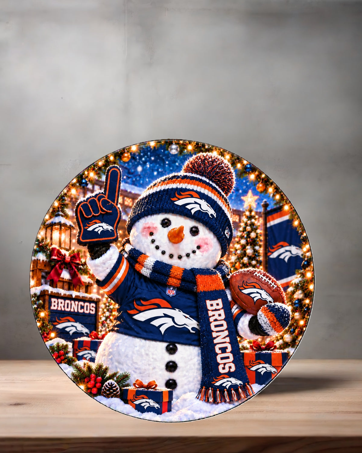 NFL Snowman ceramic Christmas ornament. 16 options to choose from. All AFC teams