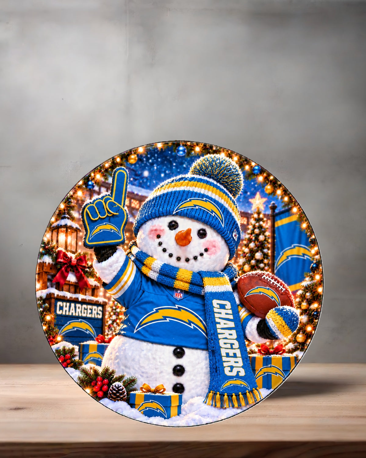 NFL Snowman ceramic Christmas ornament. 16 options to choose from. All AFC teams