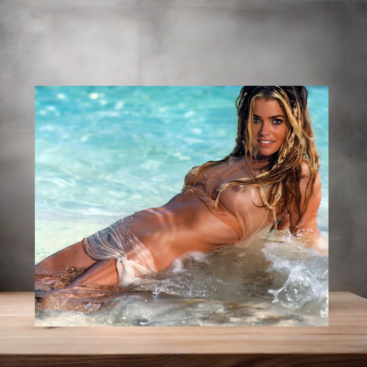 Denise Richards poster prints in multiple sizes and material. Playboy, NSFW
