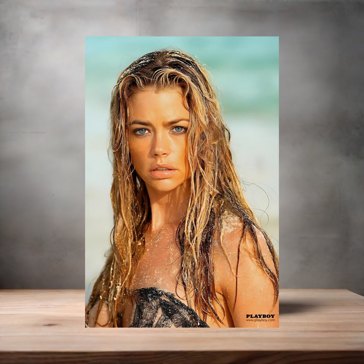 Denise Richards poster prints in multiple sizes and material. Playboy, NSFW