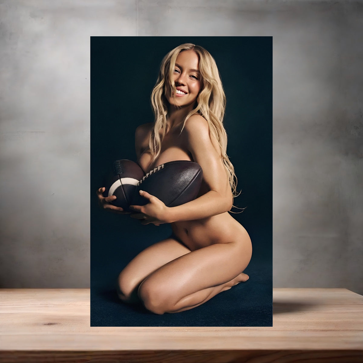 Sydney Sweeney poster prints in multiple sizes and material. NSFW