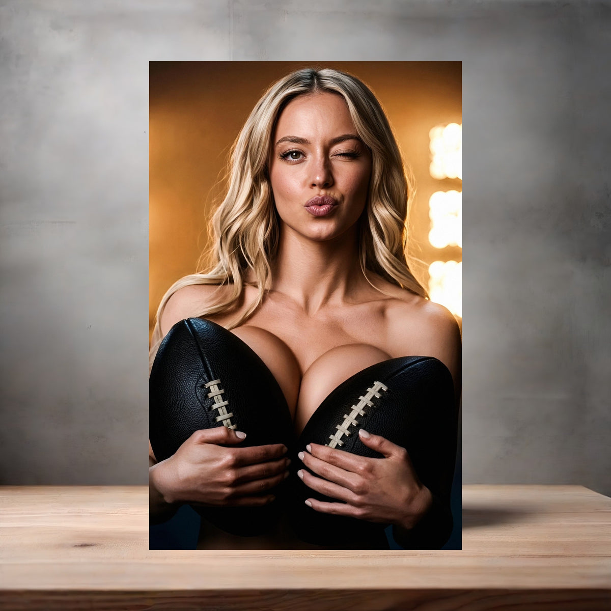 Sydney Sweeney poster prints in multiple sizes and material. NSFW