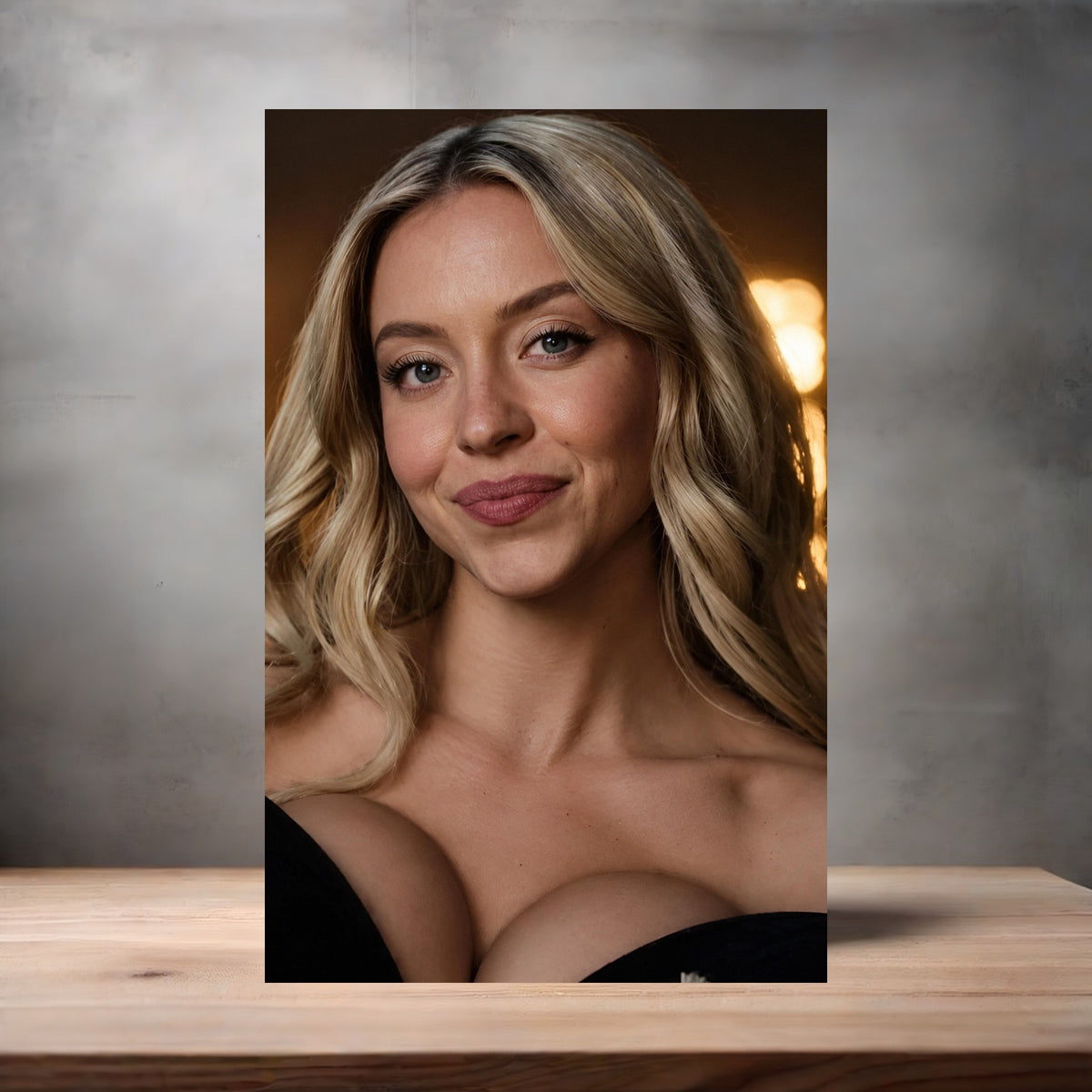 Sydney Sweeney poster prints in multiple sizes and material. NSFW