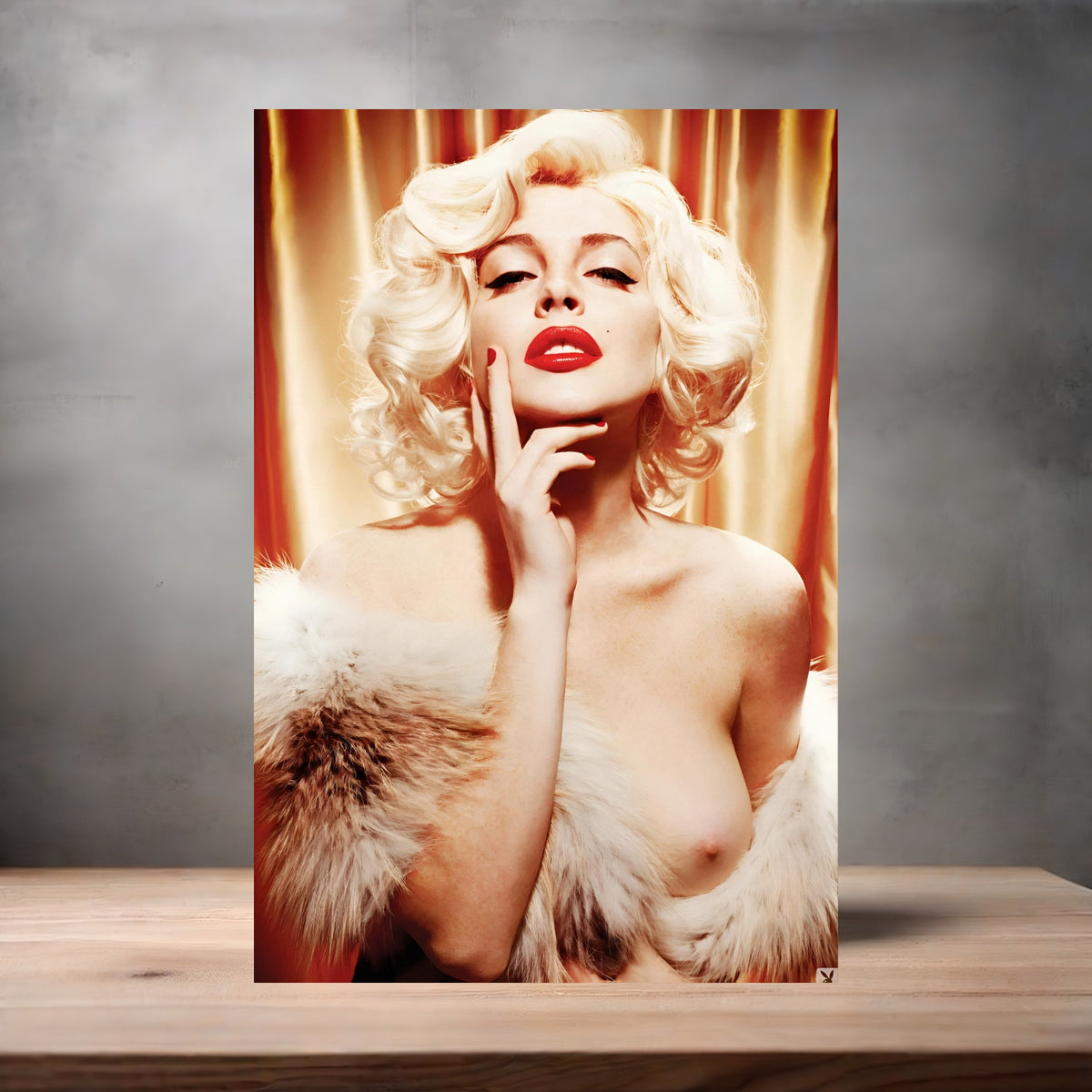 Lindsay Lohan poster prints in multiple sizes and material. Playboy NSFW v2