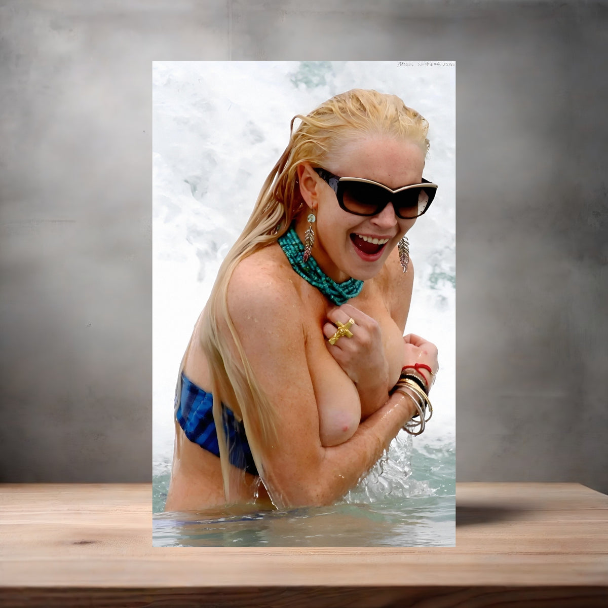 Lindsay Lohan poster prints in multiple sizes and material. Playboy NSFW v2