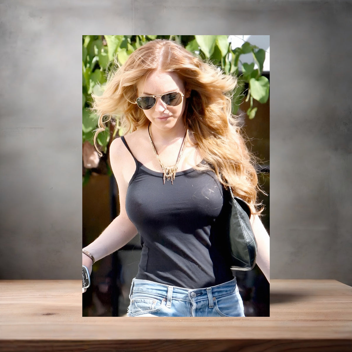 Lindsay Lohan poster prints in multiple sizes and material. Playboy NSFW