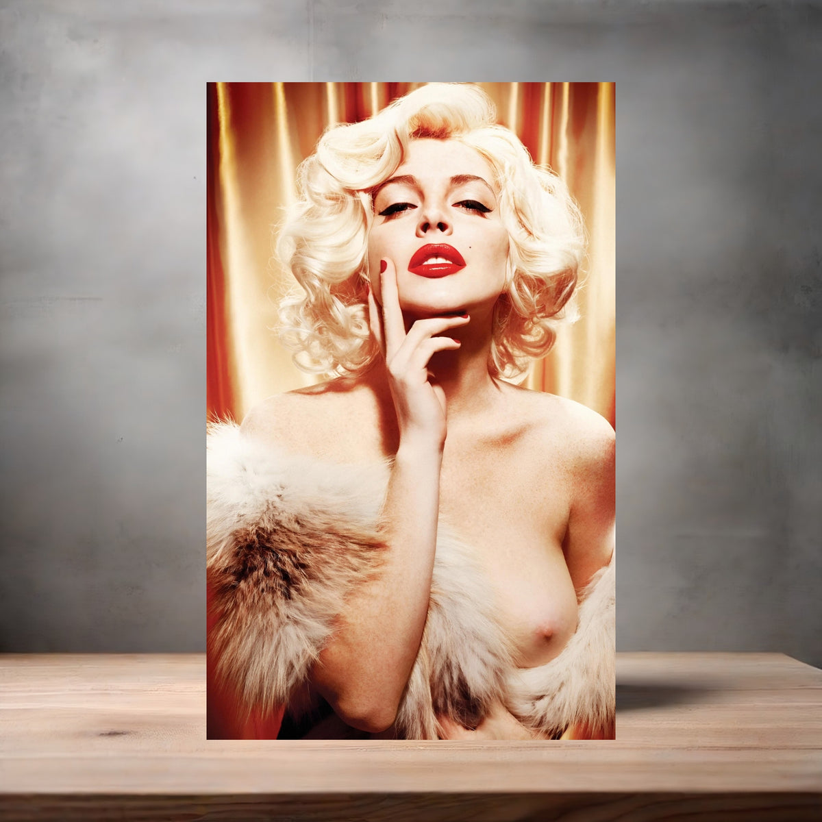 Lindsay Lohan poster prints in multiple sizes and material. Playboy NSFW