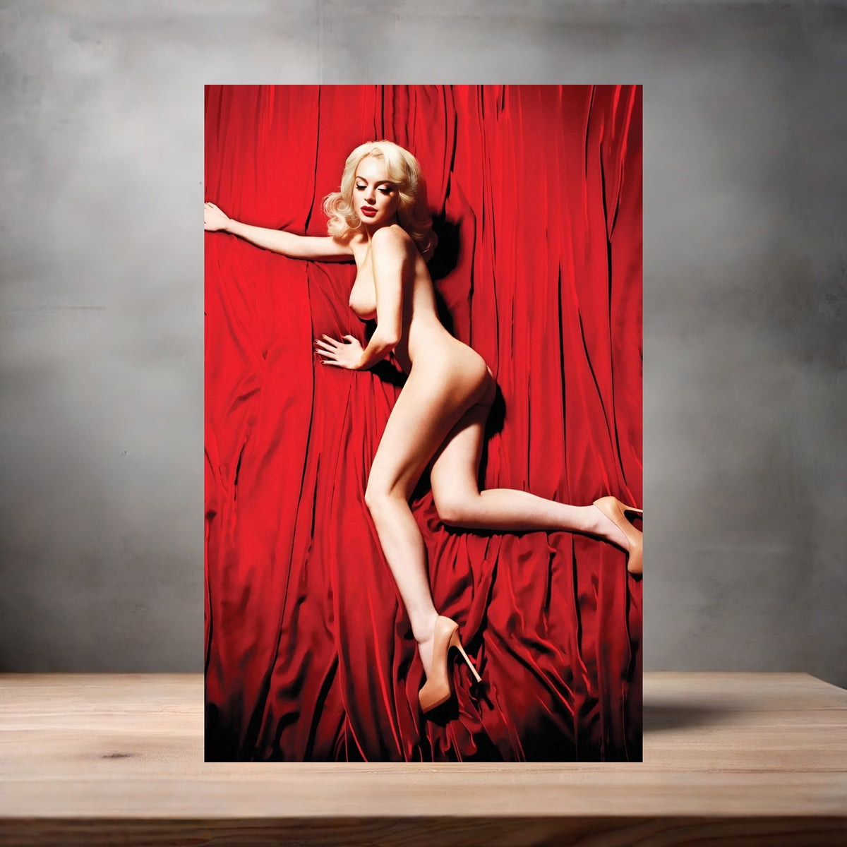 Lindsay Lohan poster prints in multiple sizes and material. Playboy NSFW
