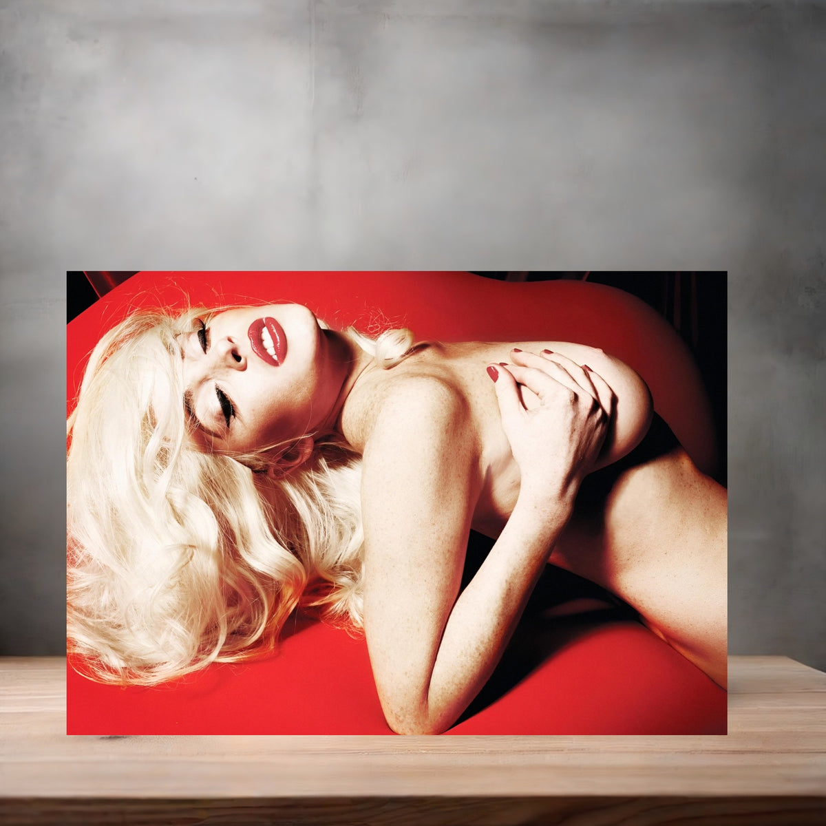 Lindsay Lohan poster prints in multiple sizes and material. Playboy NSFW