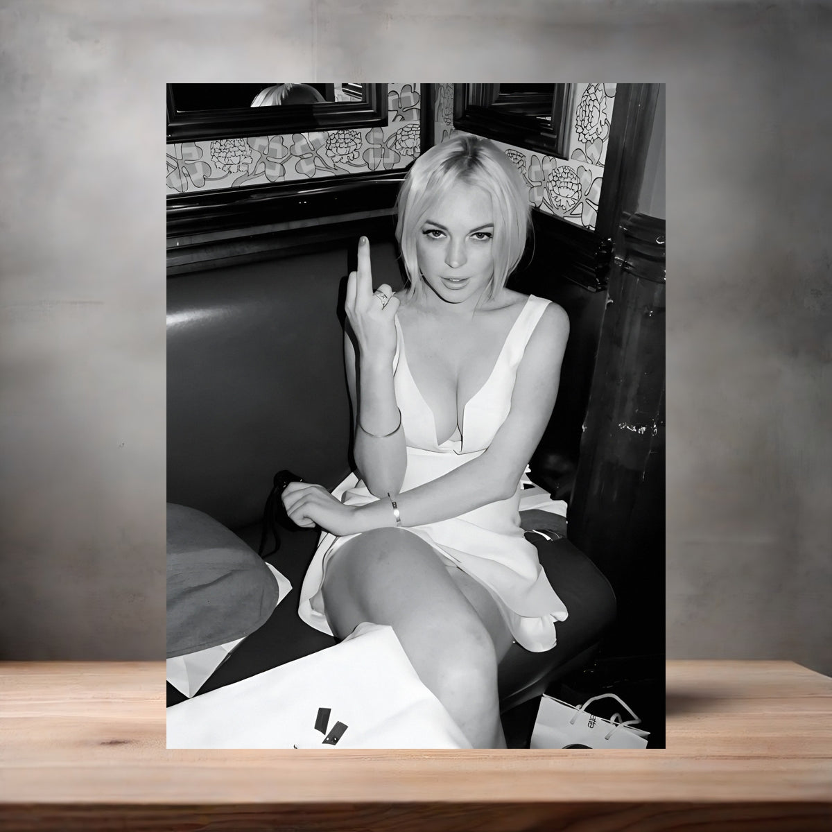 Lindsay Lohan poster prints in multiple sizes and material. Playboy NSFW