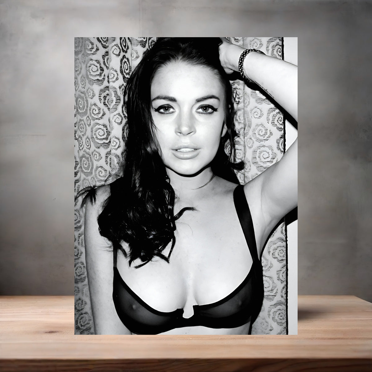 Lindsay Lohan poster prints in multiple sizes and material. Playboy NSFW