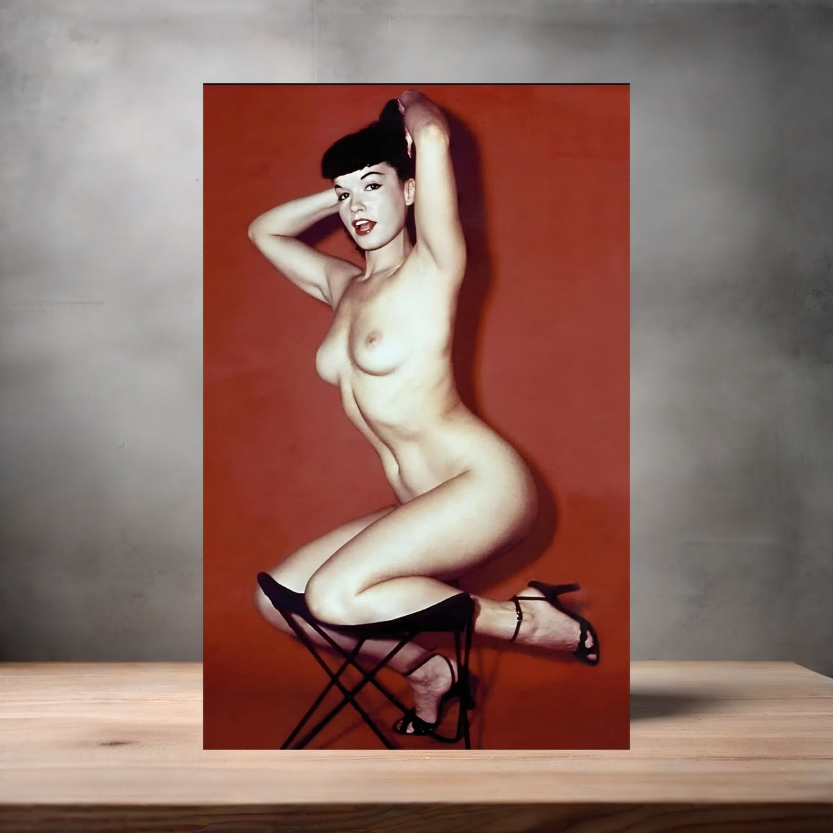 Bettie Page poster prints in multiple sizes and material. Playboy NSFW 24 options