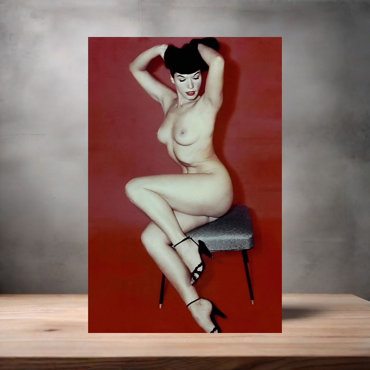 Bettie Page poster prints in multiple sizes and material. Playboy NSFW 24 options