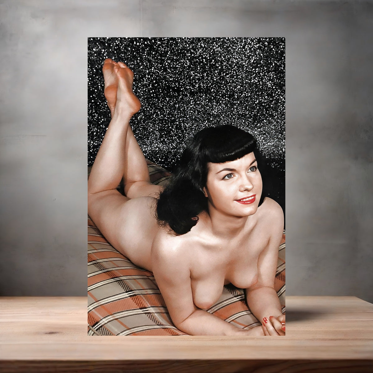 Bettie Page poster prints in multiple sizes and material. Playboy NSFW 24 options